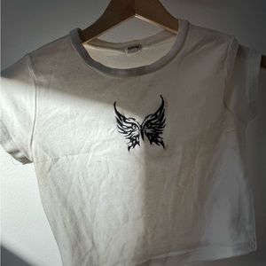 White Garage Croptop Small